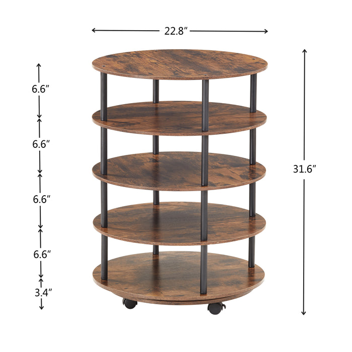 4-Tier Revolving Shoe Rack Storage Organizer