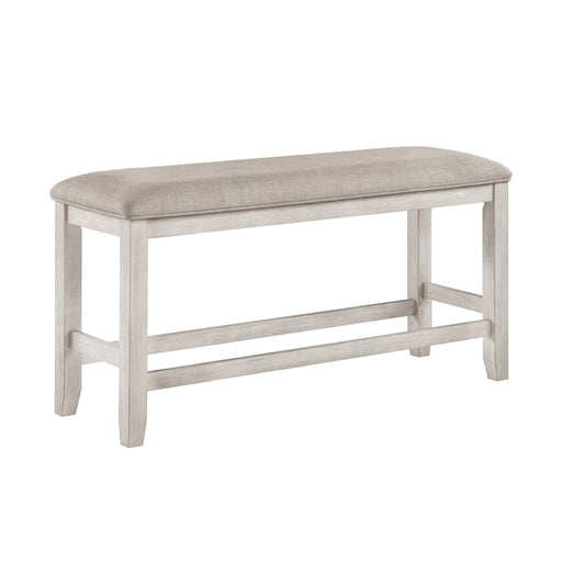 Nice Farmhouse Counter Height Dining Bench | Glass House Furnishings