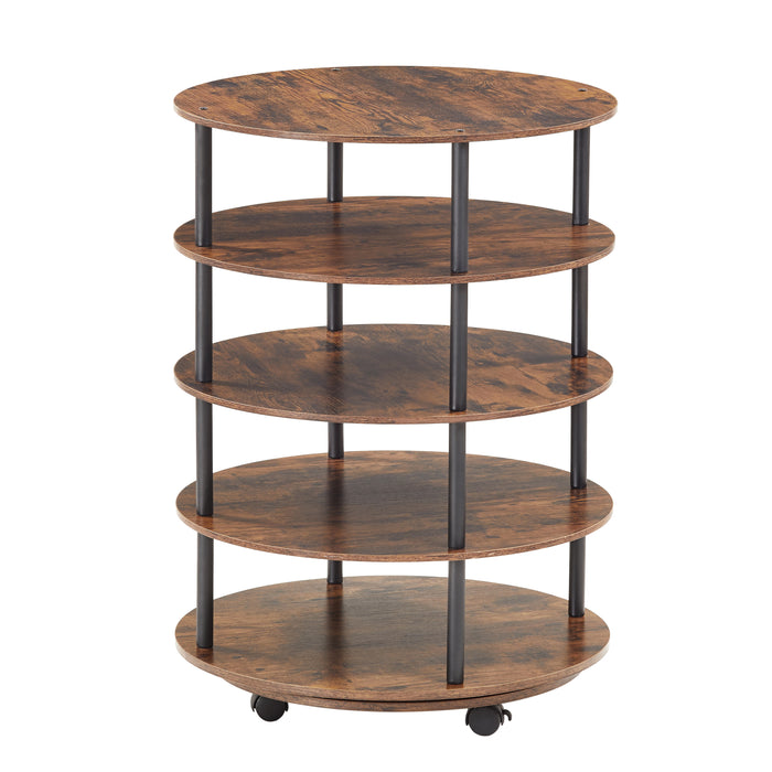 4-Tier Revolving Shoe Rack Storage Organizer