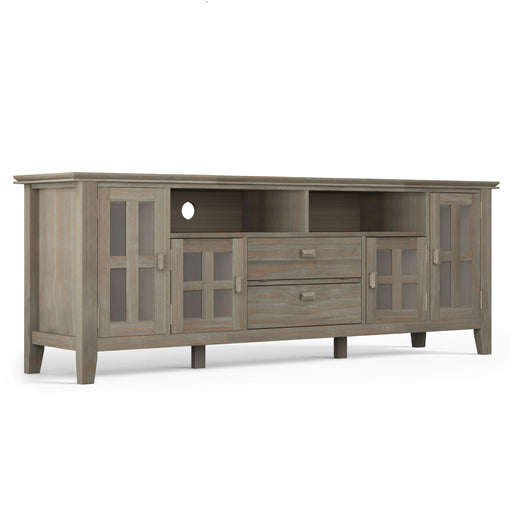 Westmore Wide Wood In TV Stand | Glass House Furnishings
