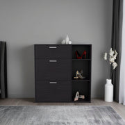 Showie Three-Door Shoe Storage Cabinet Glass House Furnishings