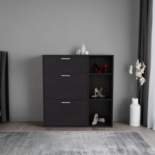 Showie Three-Door Shoe Storage Cabinet | Glass House Furnishings