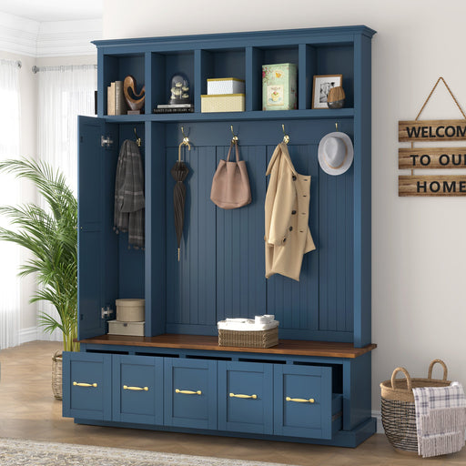 Everett Entryway Hall Tree | Glass House Furnishings