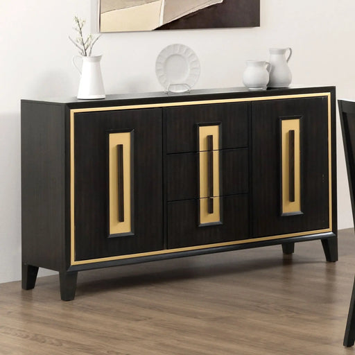 Espresso Server Storage Drawers Furniture | Glass House Furnishings