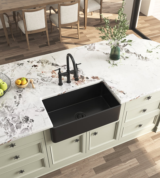 Inch  White Farmhouse Sink Deep Apron Sink Undermount Farmhouse Kitchen Sink Single Farm Sink