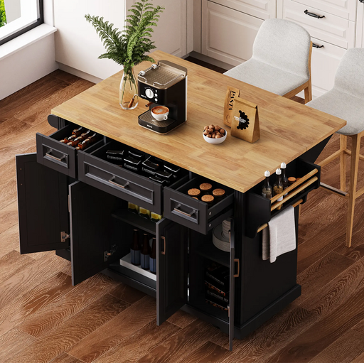 Hudson Court Large Kitchen Island Furniture | Glass House Furnishings