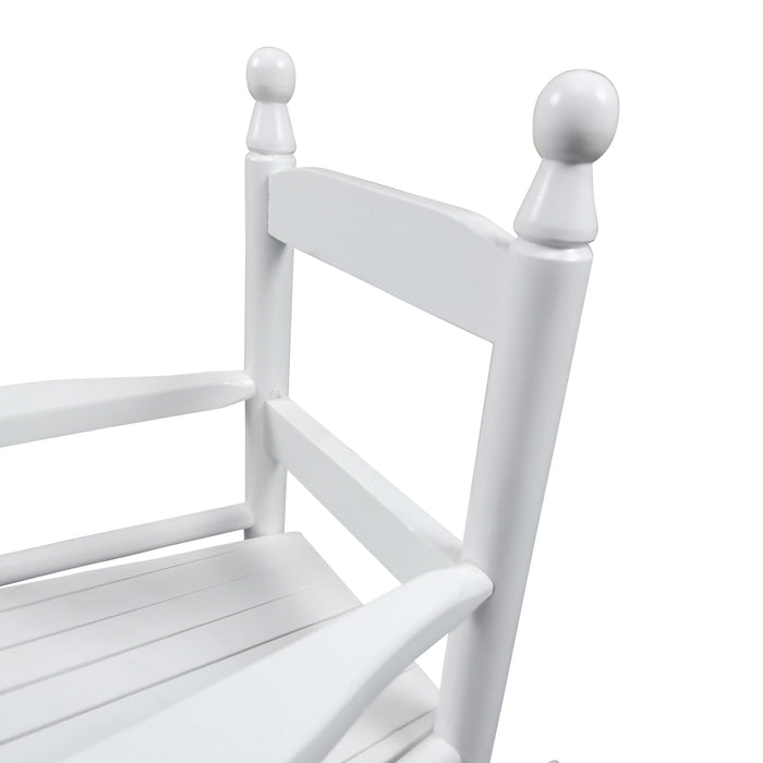 Children's Rocking Chair, Indoor/Outdoor, Suitable For Kids, Durable, White