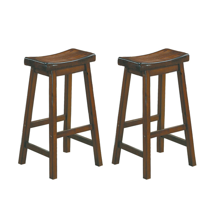 29" Bar Height Stools with Solid Wood Cherry Finish