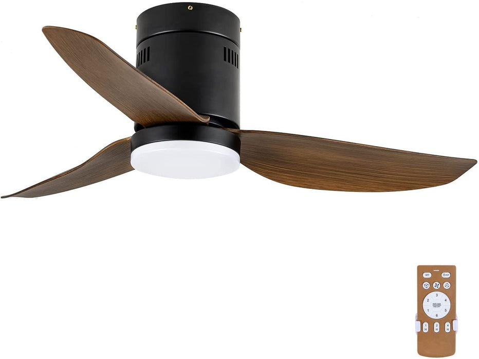 Simple Deluxe 40-inch Ceiling Fan with LED Light, Remote Control, 6-Speed & 2 Rotating Modes