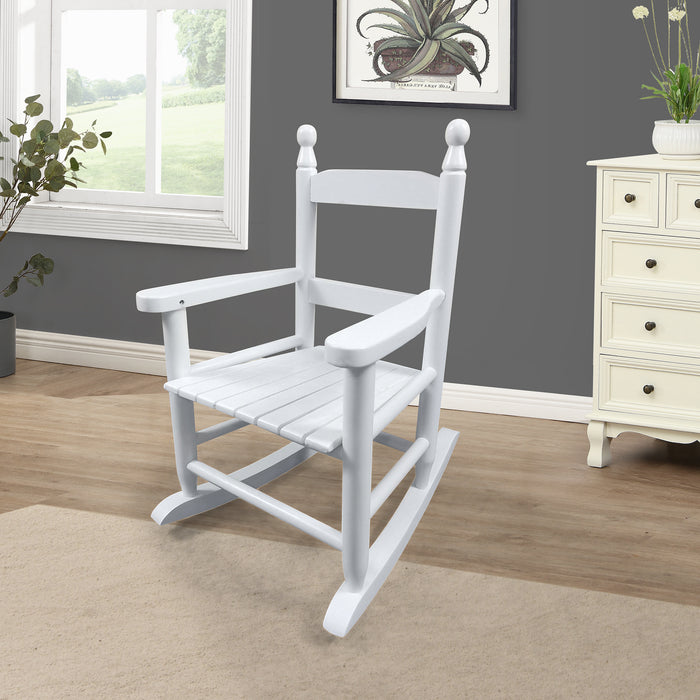 Children's Rocking Chair, Indoor/Outdoor, Suitable For Kids, Durable, White