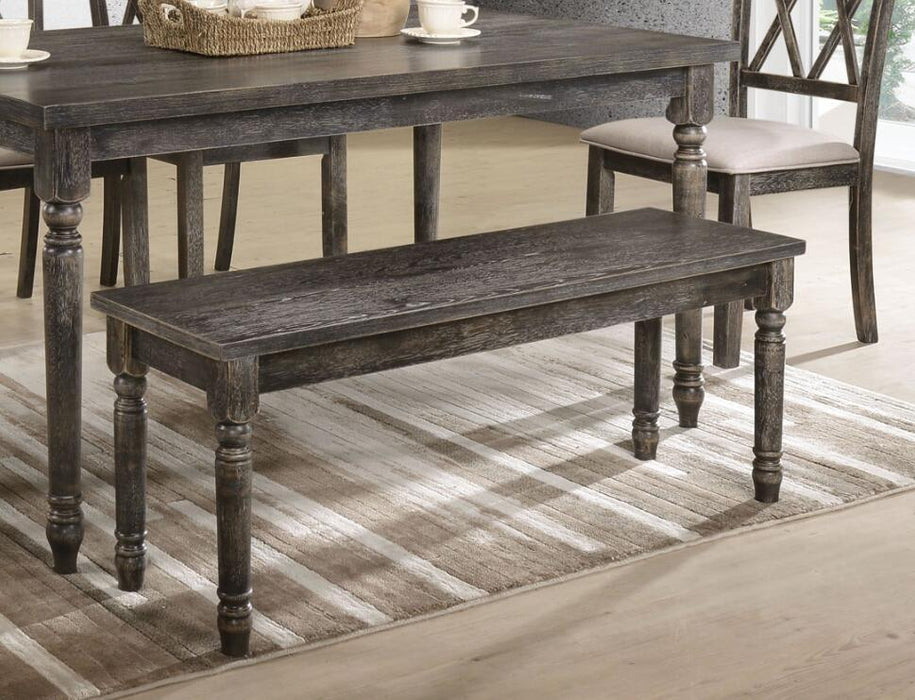 ACME Claudia II Bench In Weathered Gray