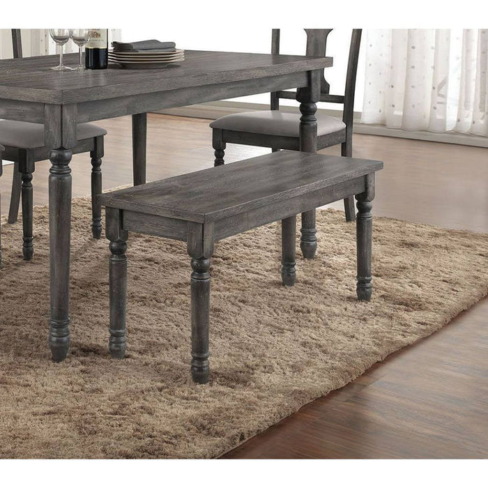 ACME Wallace Bench In Weathered Gray